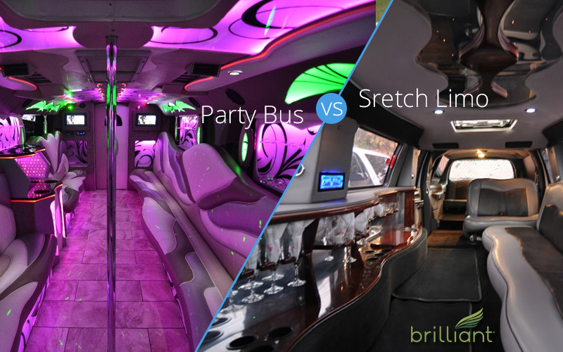 party bus stretch limo wedding