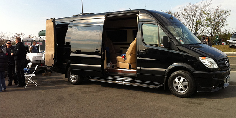 Tailgate Party with a Luxury Van