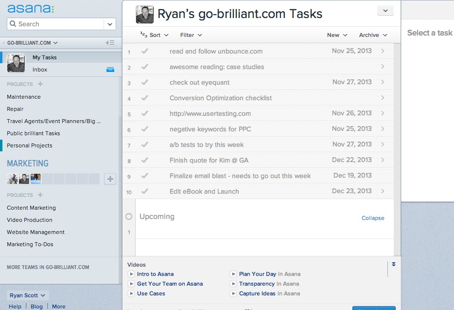 Asana Task Management