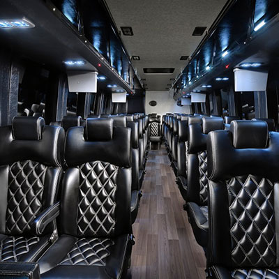 Luxury Minibus Interior NYC